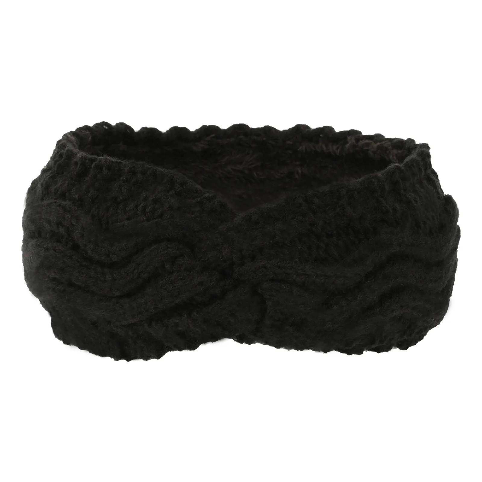 Plush  Wide Brim Hair Band Warm Hair Accessories European And American Knitting Headband Acrylic Solid Sports Ear Protector image 6
