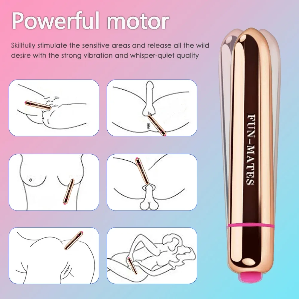 New Mini Powerful Bullet Vibrator Women G-spot Massager Clitoral Stimulator Waterproof Vibrators Adult Sex Toys For Women Dildo