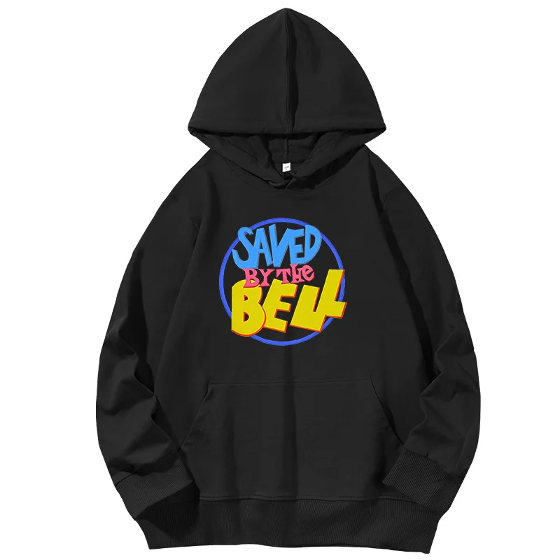 Saved By The Bell Logo graphic Hooded Shirt Americano Classics Camiseta cotton essentials hoodie Spring Autumn Men's sportswear