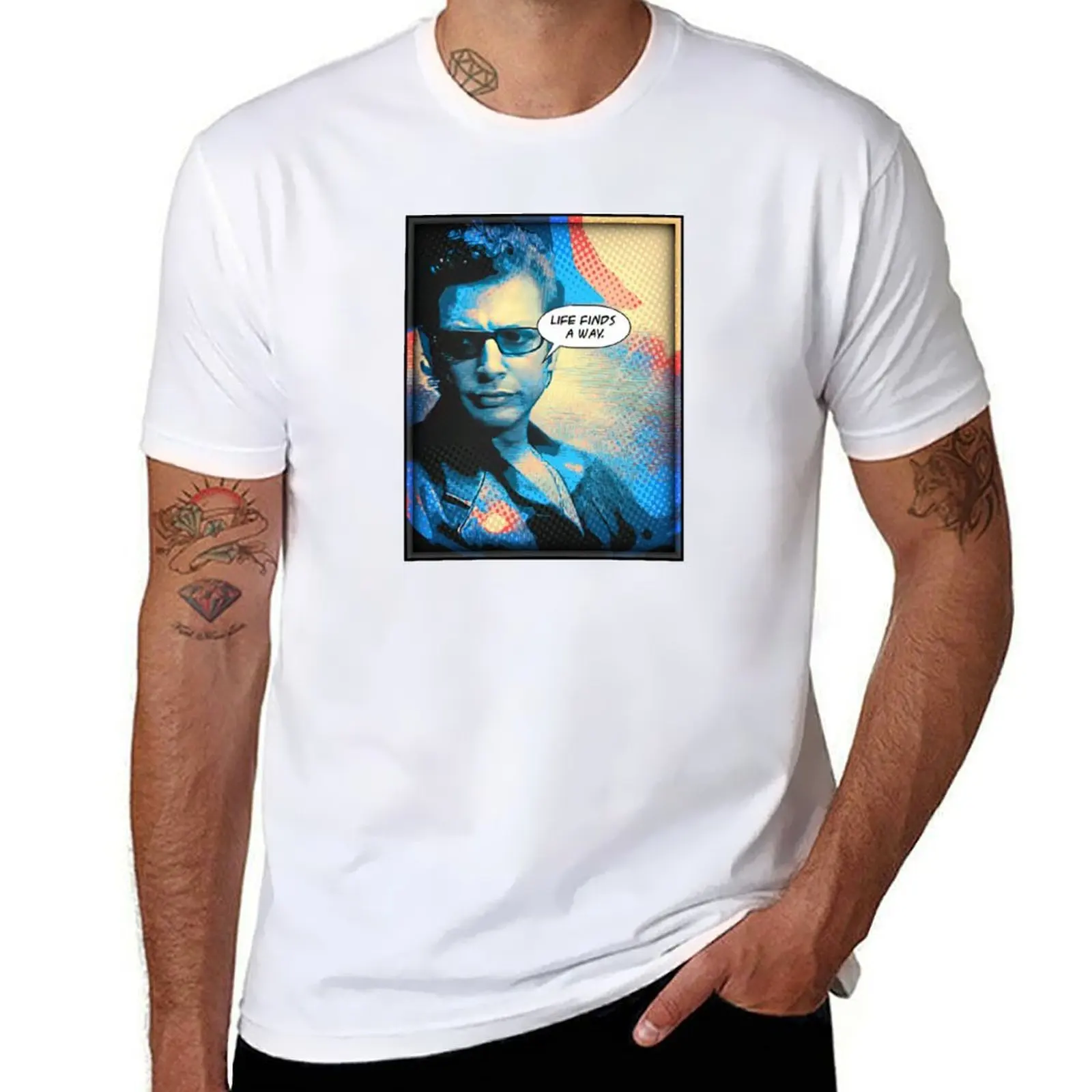 

JEFF GOLDBLUM - LIFE FINDS a WAY! T-Shirt man t shirt summer t shirt man designer T-Shirt