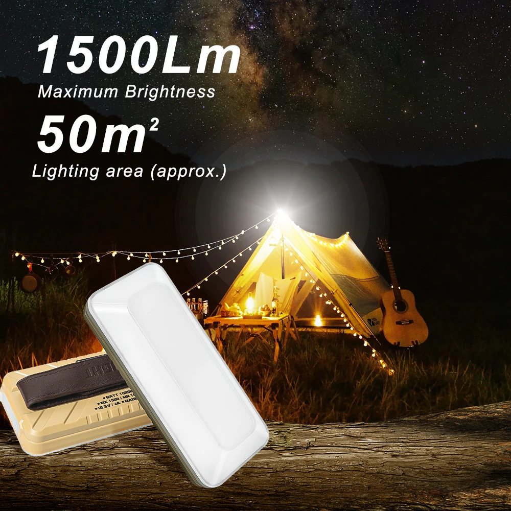 1500LM Portable Outdoor Camping Lights USB Rechargeable lamp LED Emergency lamp High Power Tents Lantern Night Lights