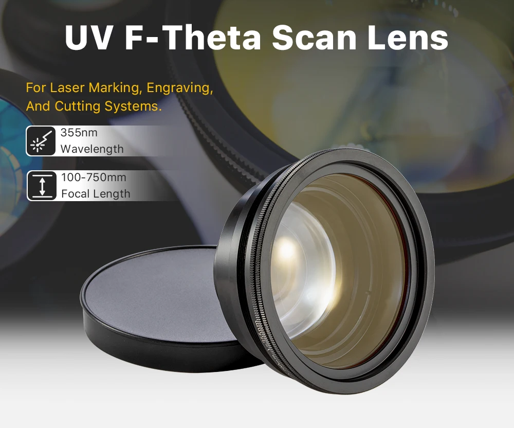 Cloudray 355 nm UV-F-Theta-Linse Fokuslinse Laser F100-F840 M85 Scanfeld 70 x 70–300 x 300 mm 8CA für YAG-Faserlaser-Galvo-System – Detail 1