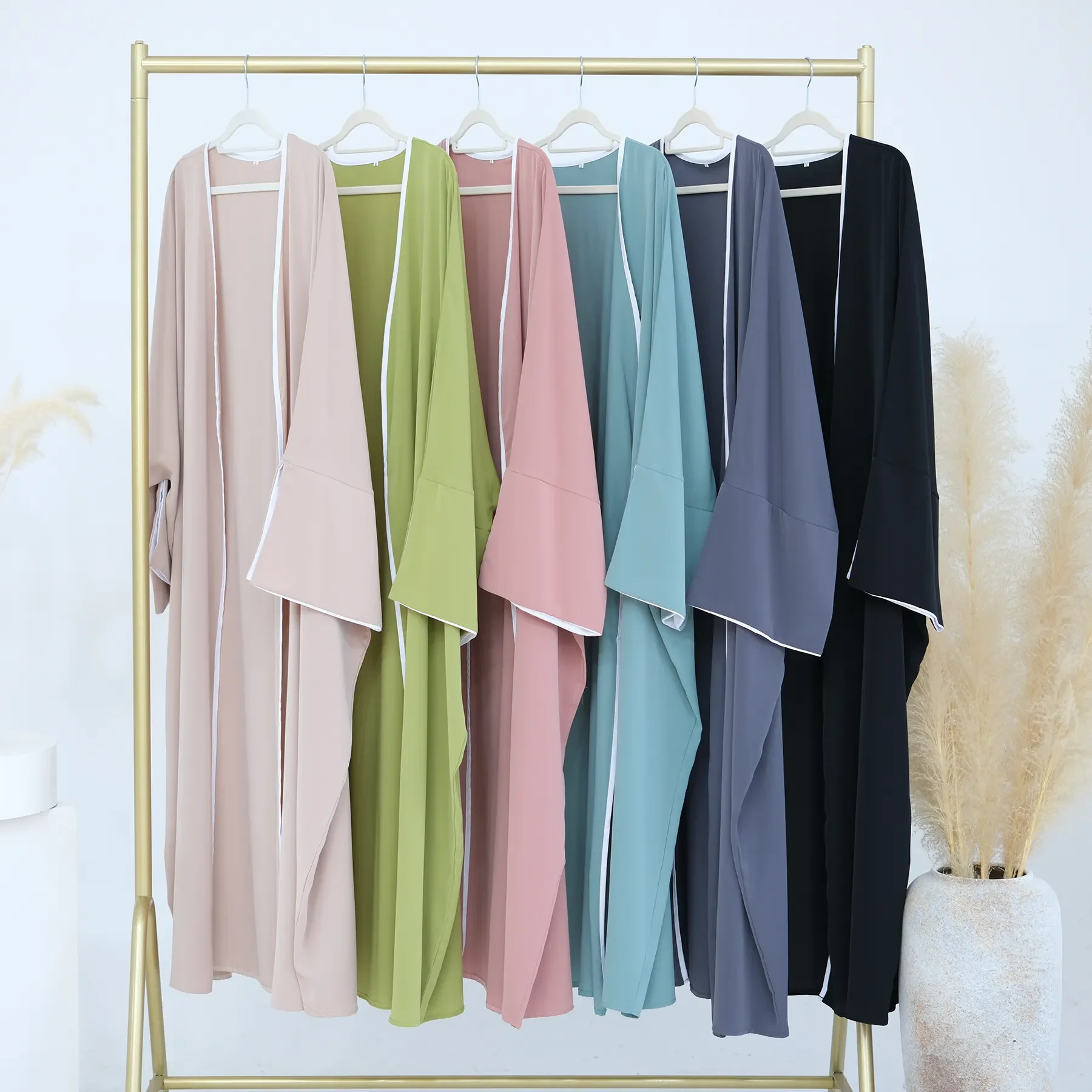 

Eid Dubai Kimono Open Abaya Luxury Kaftan Muslim Abayas Women Dress Kebaya Ramadan Robe Femme Musulmane Caftan Islam Clothing