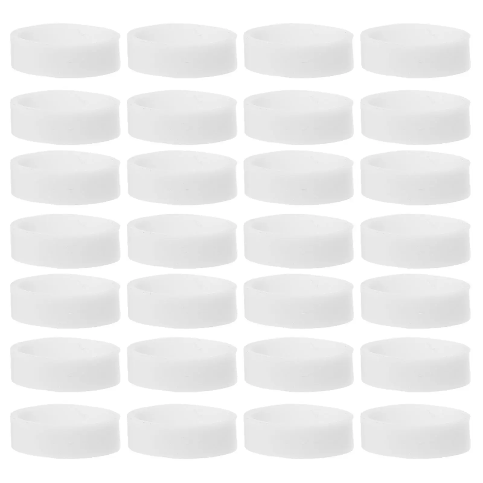 

1000Pcs Silicone Cable Rings 15x5x1mm Elastic Coil Bands Data Lines Cord Ties Power Cable Tie Straps Home Office School Wire