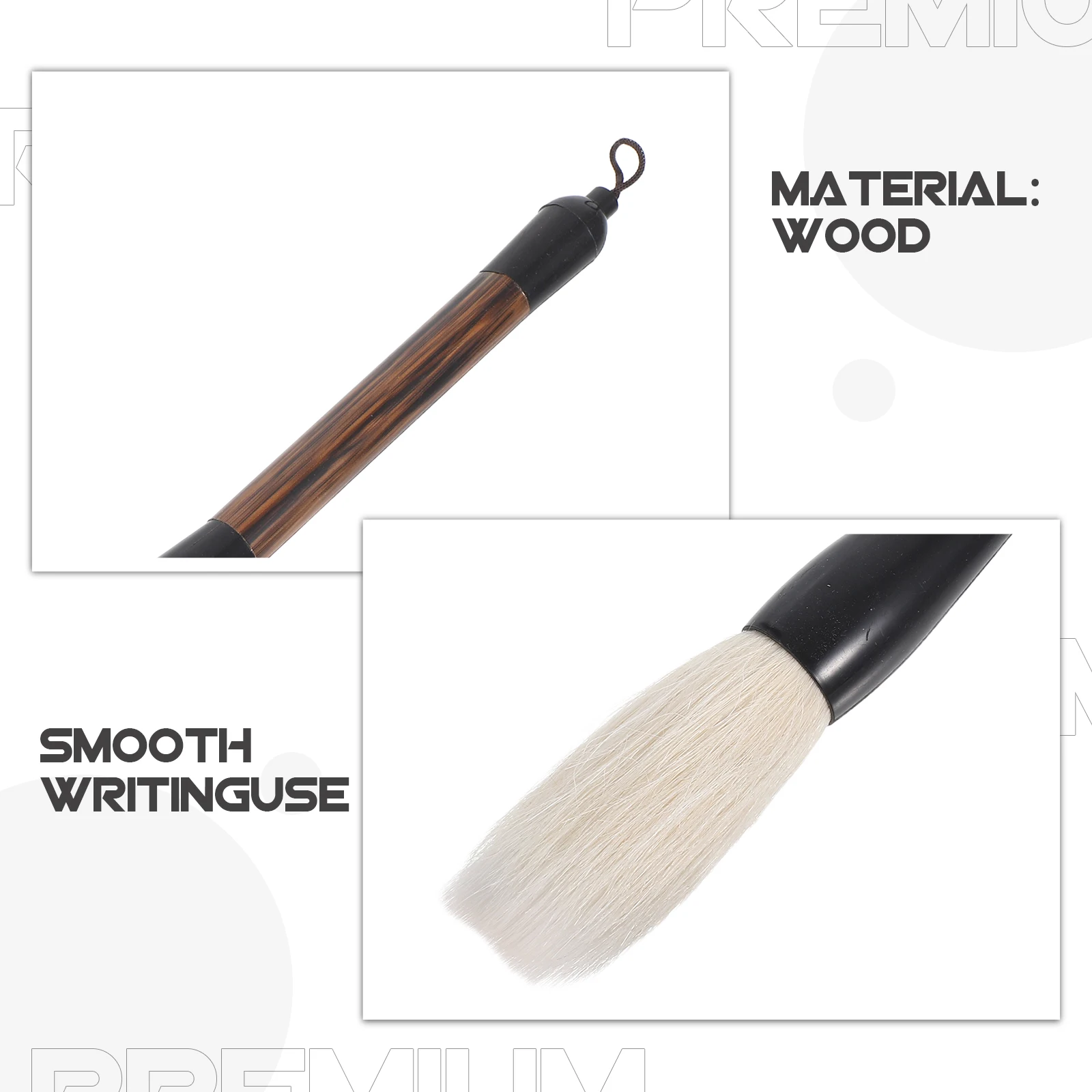 مجموعة 3 قطع من فرش الخط الصيني فرشاة رسم سومي للشعر لكتابة الألوان المائية كانجي فرشاة حبر احترافية، #5