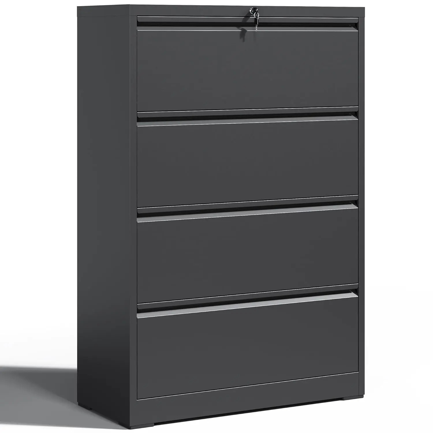 #4 Drawer Lateral File Cabinet Lock Heavy Duty Metal Filing Home Office Legal Letter Size, Customized