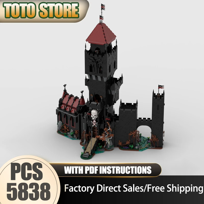 

Medieval Castle Model Moc Building Bricks Swamp Tower Model Technology Modular Block Toys DIY Assembly Christmas Gifts