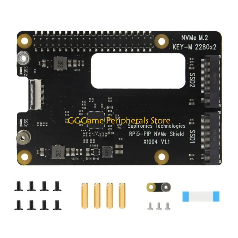 U55B Double NVME 2280 لوحة توسيع القرص الصلب لـ 5 لنقل البيانات بشكل أسرع #5