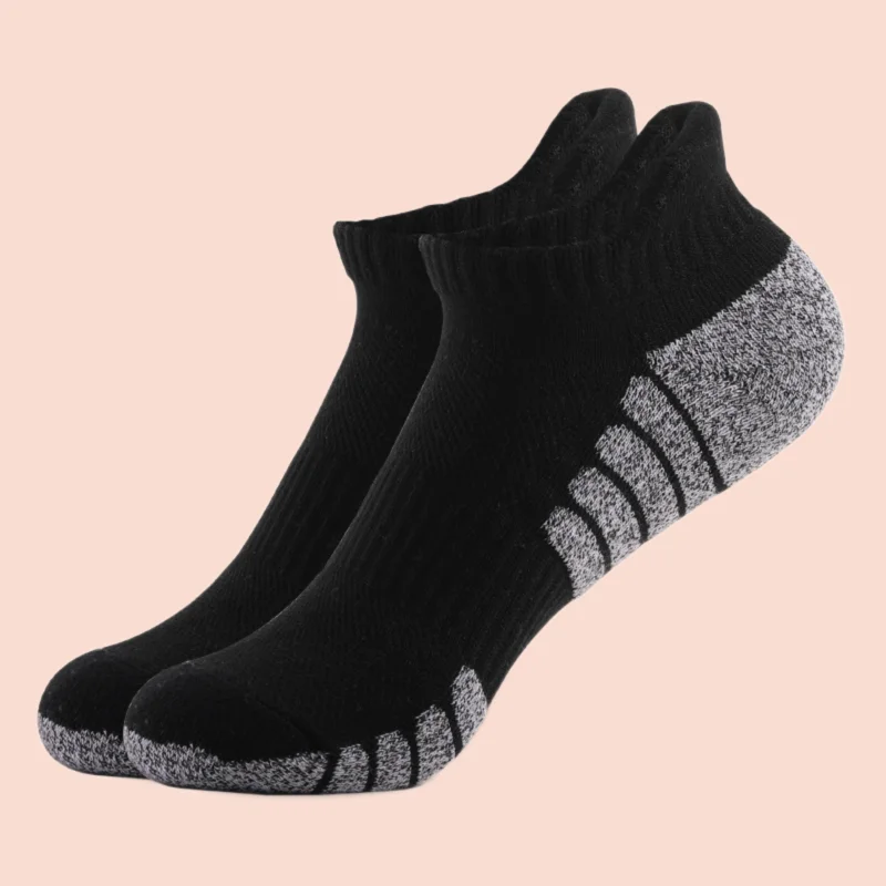 5/10 Pairs High Quality Thickened Towel Bottom Running Socks Mesh Boat Socks Non-slip Breathable Sports Socks Low Cut Socks