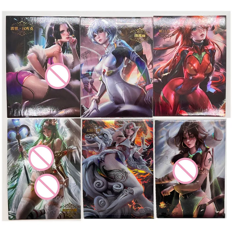 Calder torre di guardia ragazza carta Boa Hancock Anne Takamaki Ayanami Rei Acg Sac personaggi Anime gioco carte da collezione regalo di compleanno