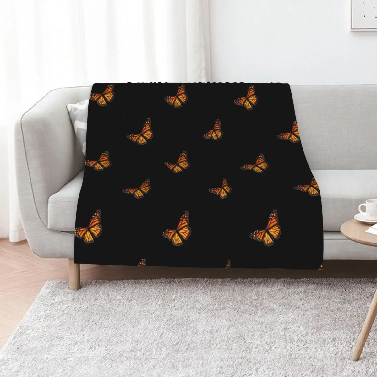 Monarch butterfly design Throw Blanket Softest Luxury Brand Bed covers Plaid Decorative Throw Travel Blankets