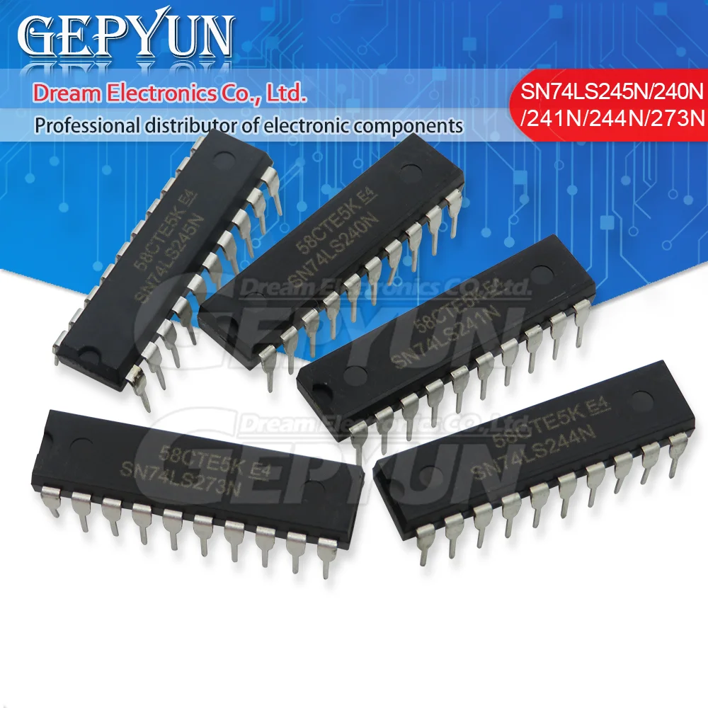 10PCS SN74LS245N SN74LS373N DIP 74LS245N DIP-20 74LS245 SN74LS244N SN74LS273N SN74LS374N 74LS373 74LS244