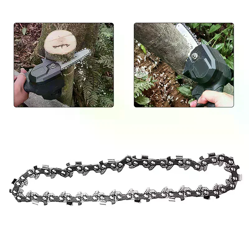 4/6/8/12/14/16 Inch Metal Chainsaw Chain Spare Parts Link Chainsaw Saw Chain Blade For Electric Saw Accessories Wood Cutting