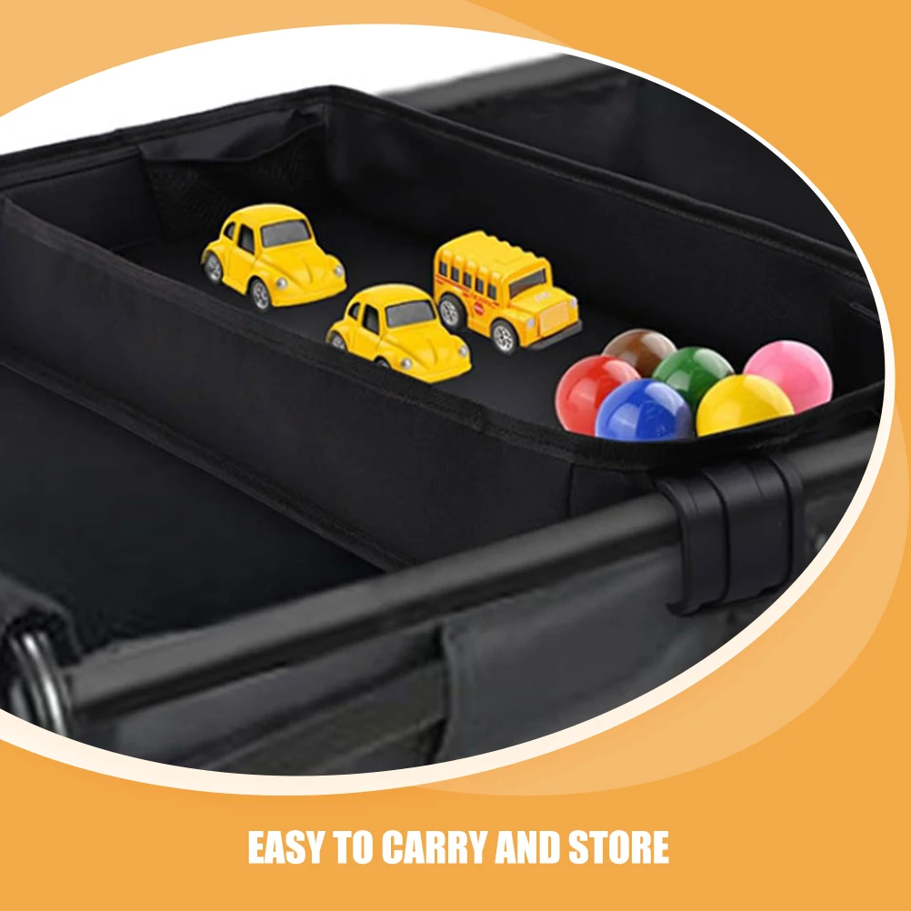 صينية عربة الأطفال، حامل الوجبات الخفيفة العالمي للأطفال الصغار، منظم هاتف كأس Xl أسود متوافق مع معظم عربات الأطفال القماشية للسفر