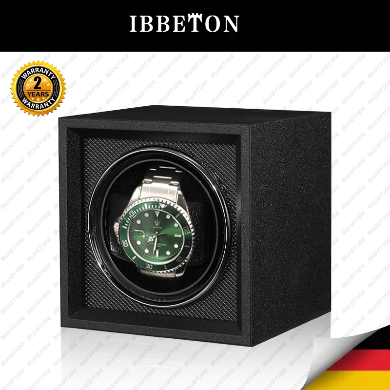 IBBETON Watch Winder Box Automatic 1/2/4/6 Slot Black Wood Watch Box Watch Display Box Storage Box