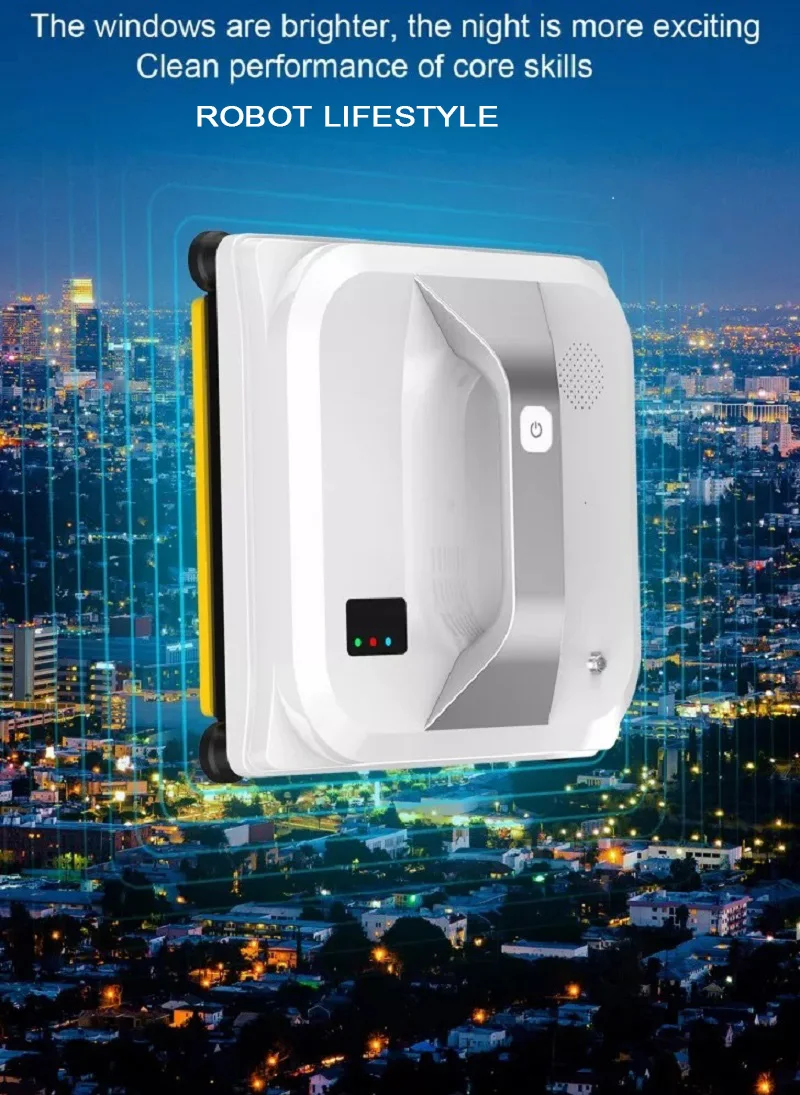 Commercial Smart House Window เครื่องดูดฝุ่นไร้สายไร้สาย Wall Glass Windows ทําความสะอาดหุ่นยนต์สําหรับใช้ในครัวเรือน