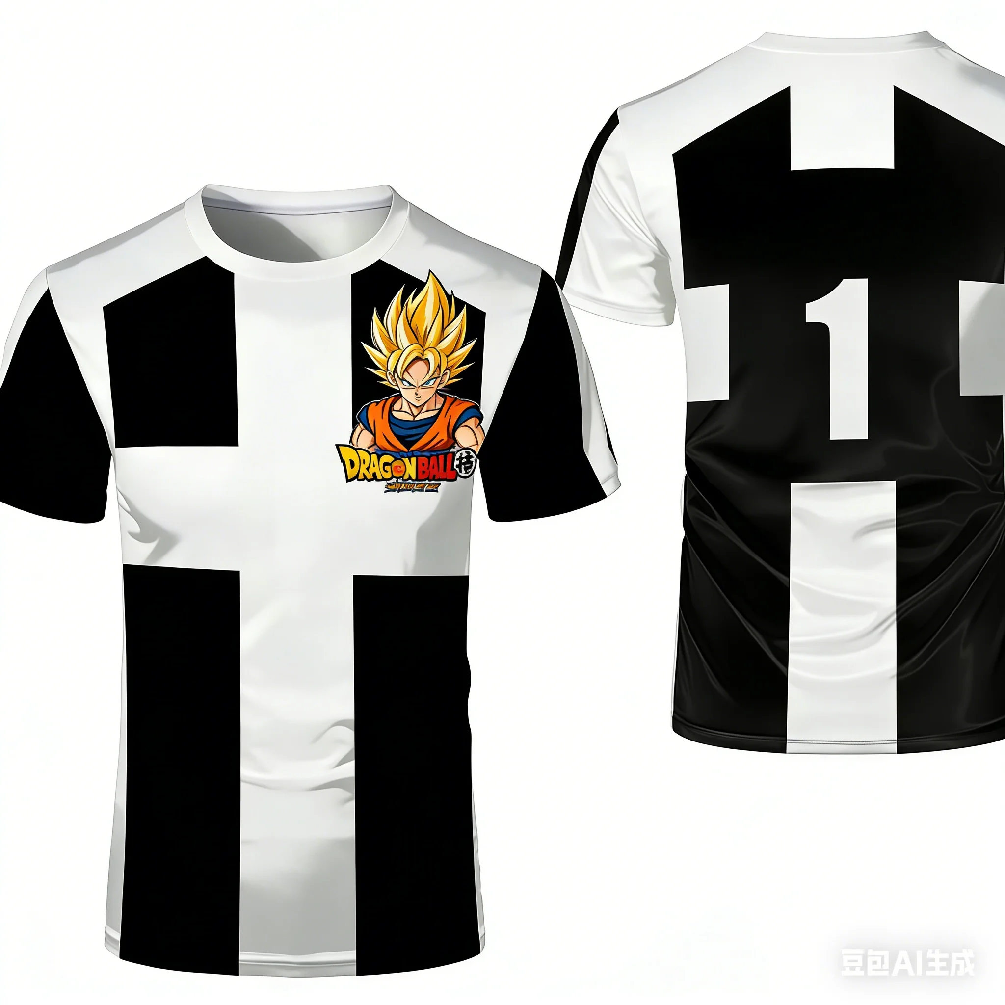 

2026 Limited Edition Dragon Ball Wukong Football T-shirt, Featuring Printed Quick Drying, Suitable for Sports Fans