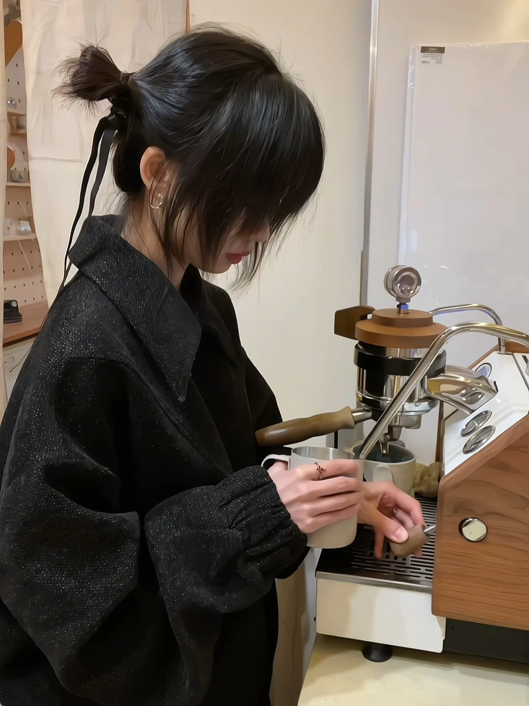 

Мужское шерстяное пальто Cleanfit нейтрального цвета, осенне-зимнее, с американским воротником, короткое, с текстурой, с принтом «Цветущие чернила», молодежное, модное