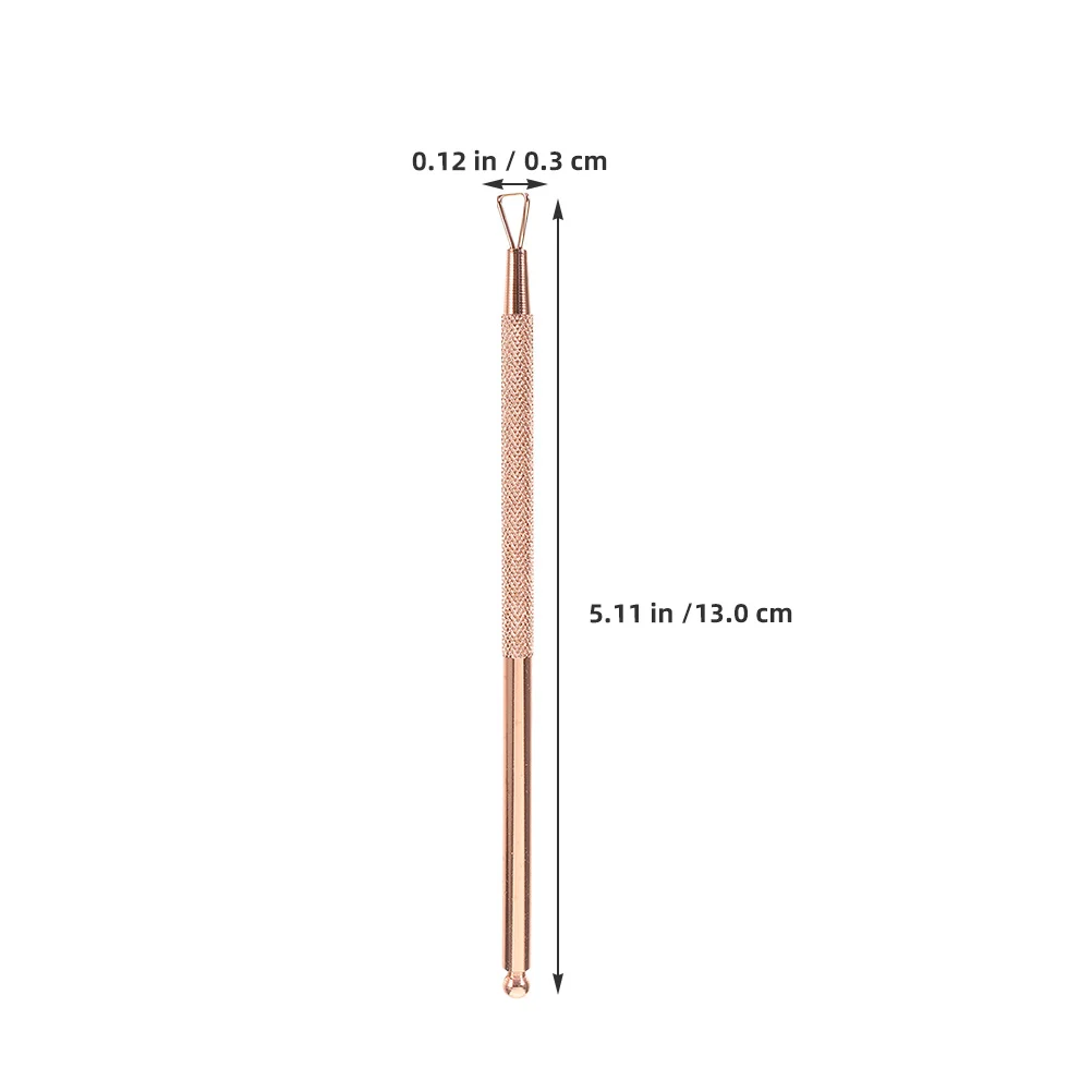 6 قطعة الفولاذ المقاوم للصدأ مسمار أداة مجموعة مانيكير جل مزيل طلاء الأظافر أظافر الأنظف إهاب انتهازي أداة العناية بالأظافر #3