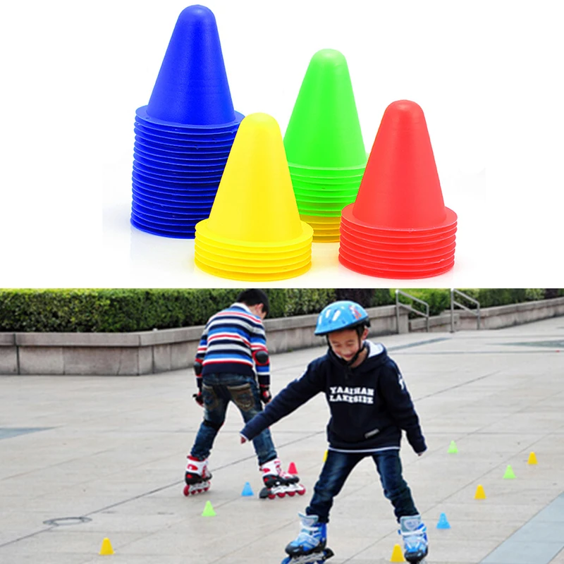 

Roller Skate Obstacle Cones Safe High-quality Versatile Easy To Use Improve Performance Soccer And Rugby Training Cones Colorful