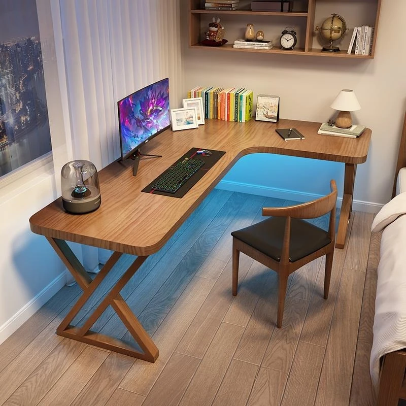 

Wrought iron household computer desk, desktop bedroom single desk,