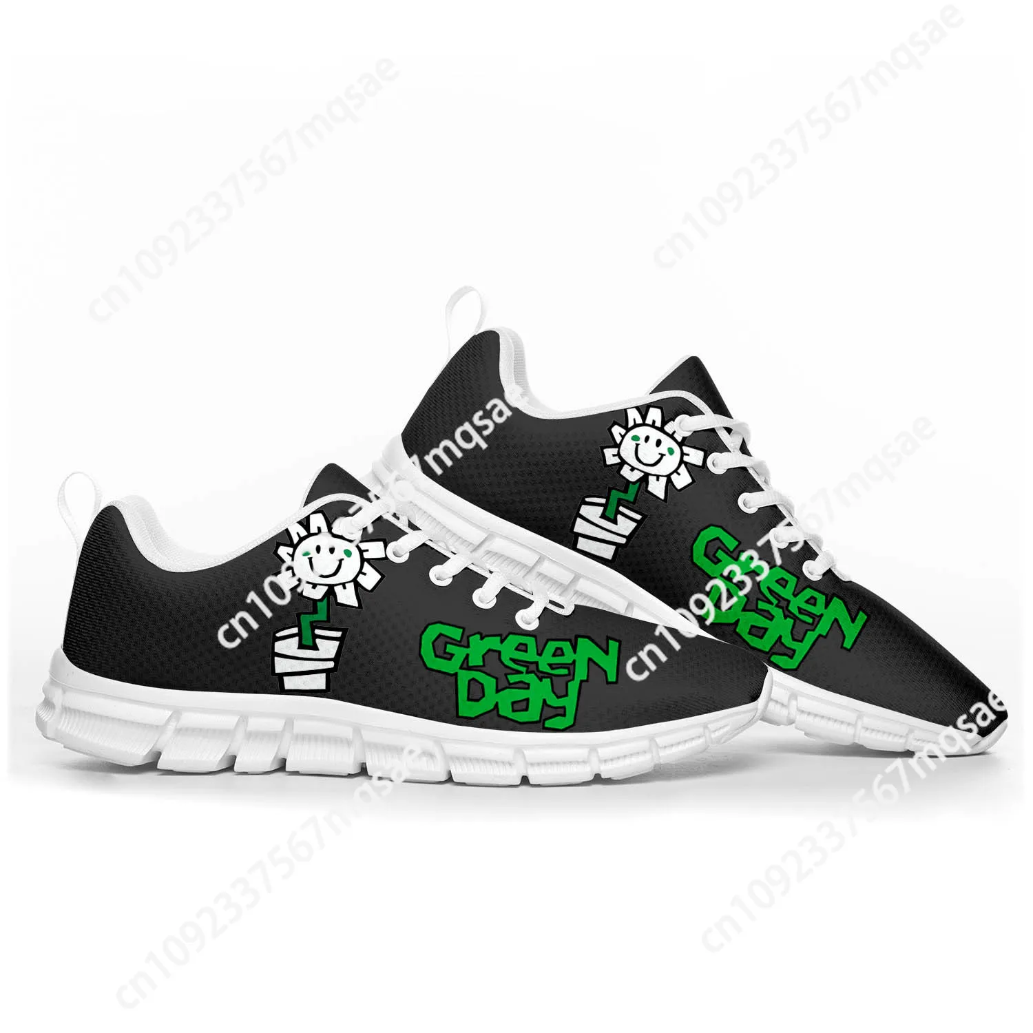 

Green Day Pop Rock Band Sports Shoes Mens Womens Teenager Kids Children Sneakers Casual Custom High Quality Couple Shoes White