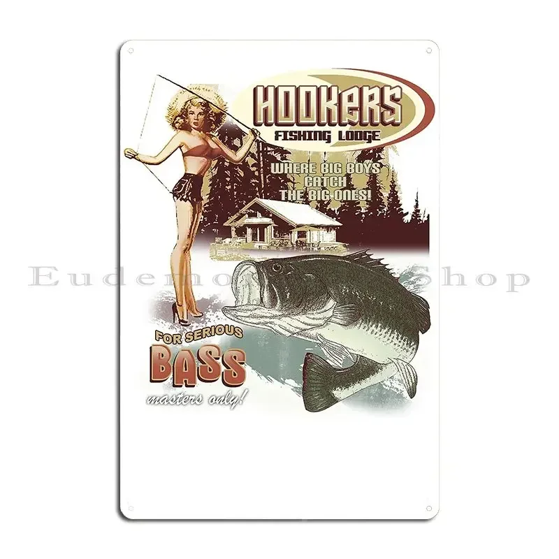 Hookers Bar And Grill Metal Plaque Home Printed Wall Decor Cinema Club Tin Sign Poster