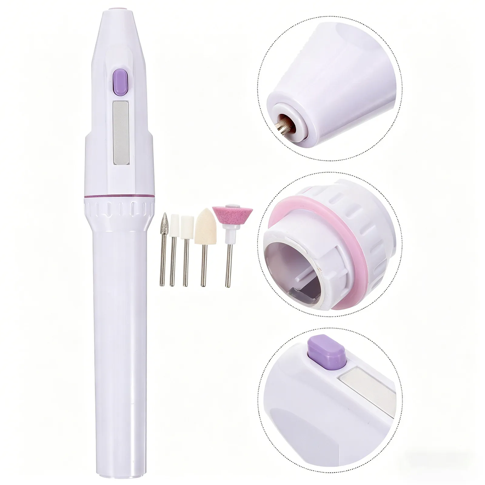 

1Set Electric Nail Drill Portable Manicure Grinding Machine for Acrylic Gel Nails Nail Polishing Machine Professional Salon