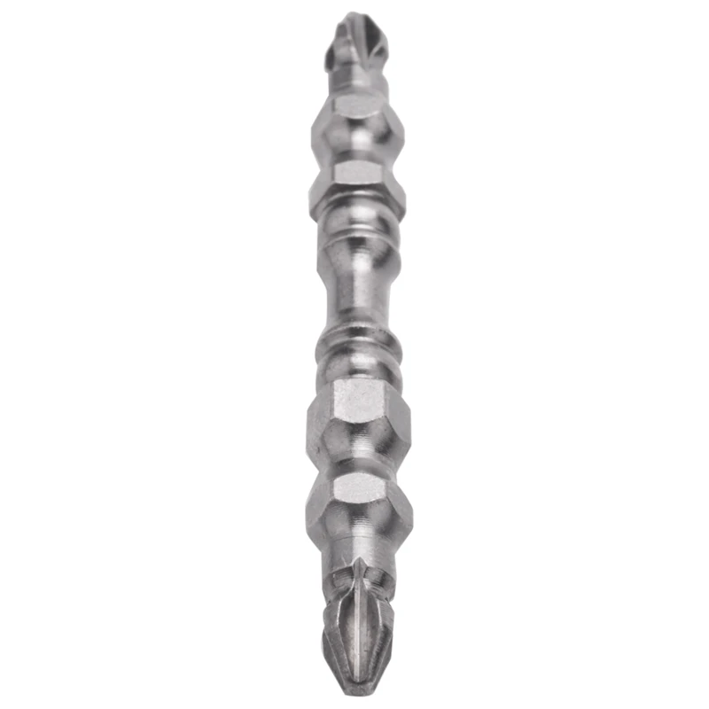 5X PH2 Hardness 65MM Cross Head Screwdriver Bit Double Head Electric Screwdriver With Magnetic Ring