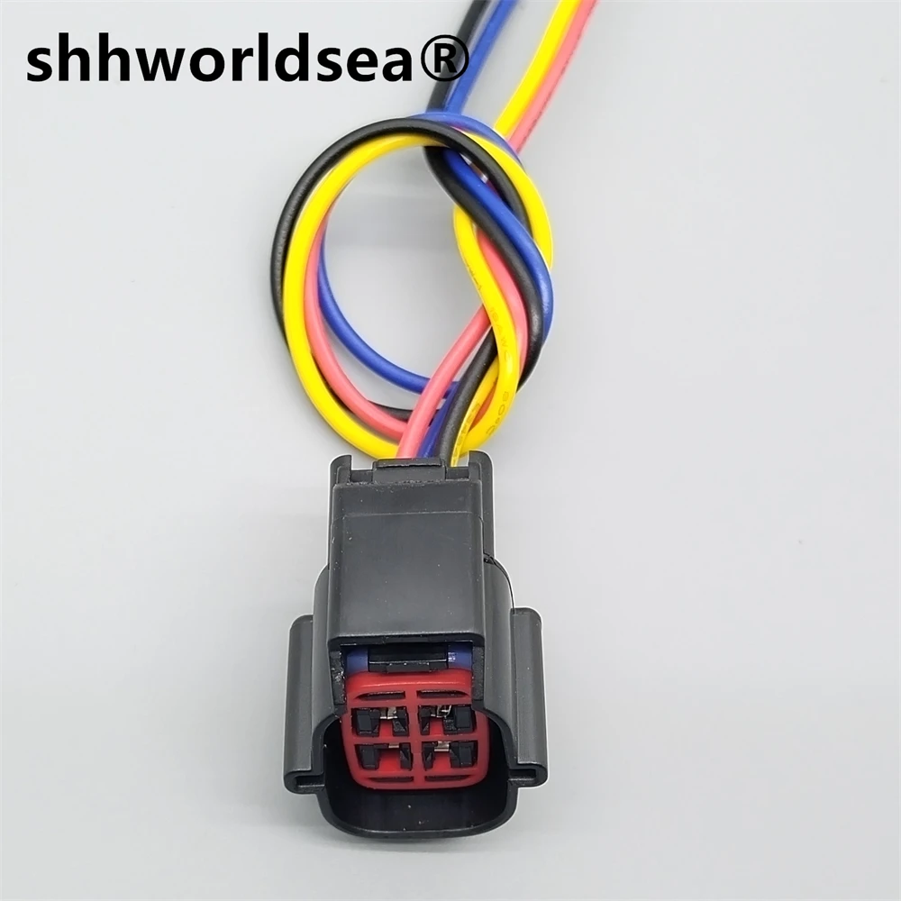 

shhworldsea 4 Pin 1.5 Series Waterproof Auto Wire Harness Connector E-3938WPT-182(Tin)1U2Z-14S411-AUA Electrical Cable Socket