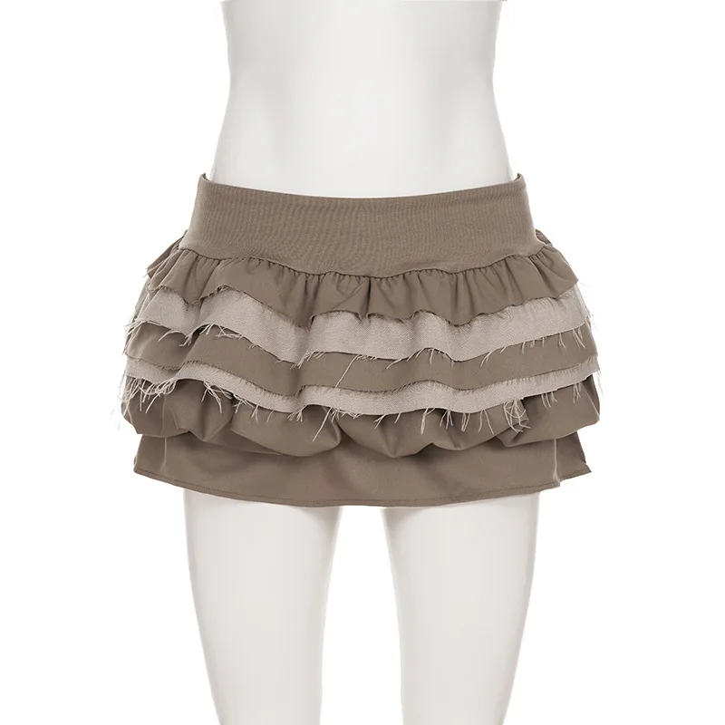 Multi-Layer Pleated Cake Skirt Women's Fashion Mini Skirts