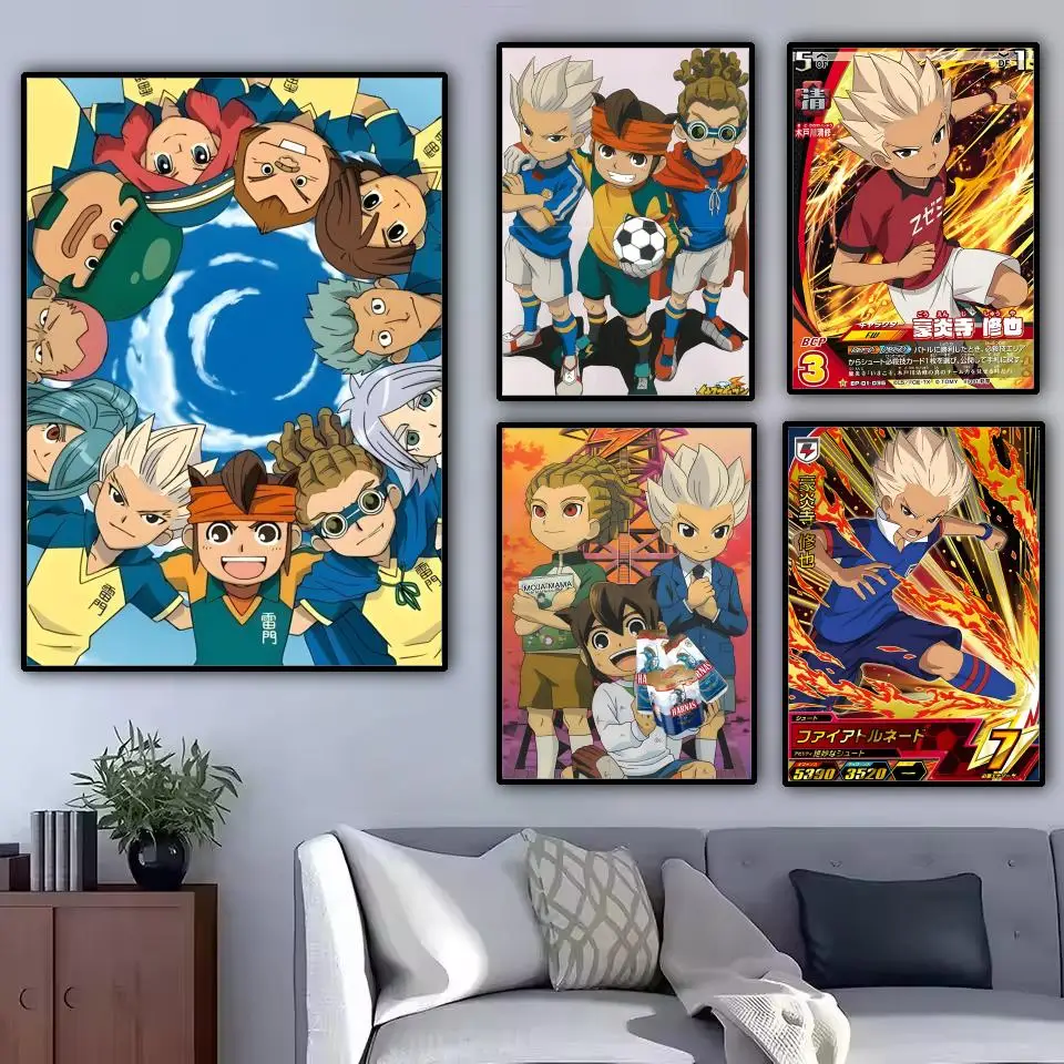 Anime I-Inazuma Eleven Gouenji Shuuya Painting Calligraphy Canvas Poster Waterproof & Durable Ideal Wall Decor for Every Space