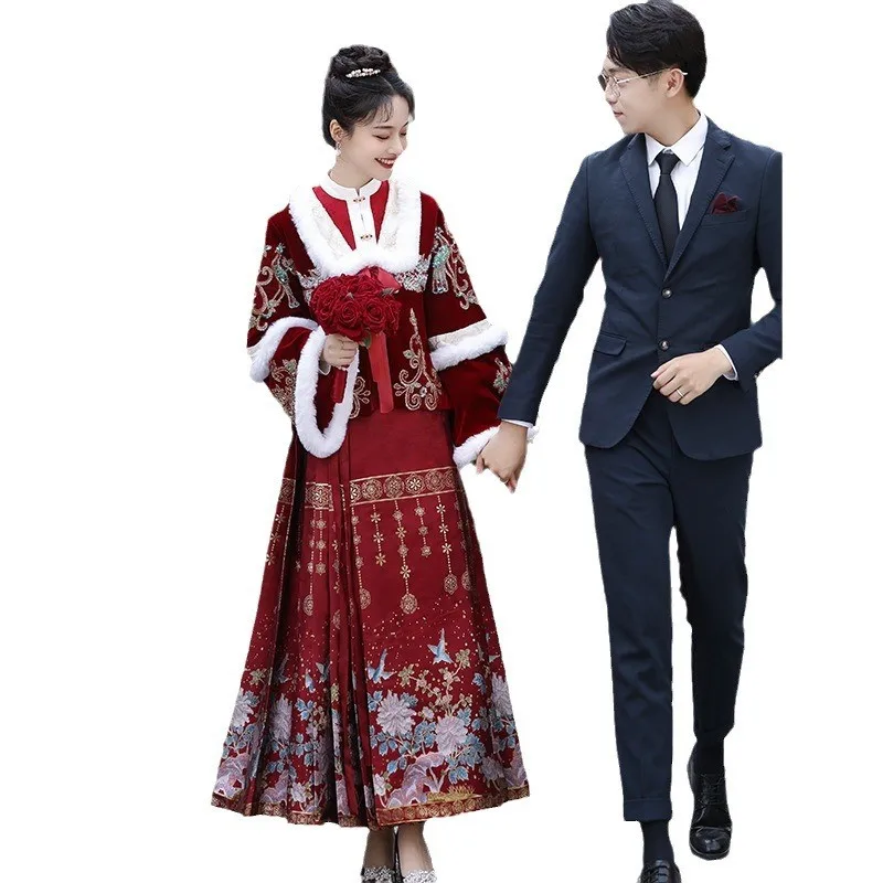 مجموعة سميكة جديدة من الفساتين على الطراز الصيني لتحميص #5