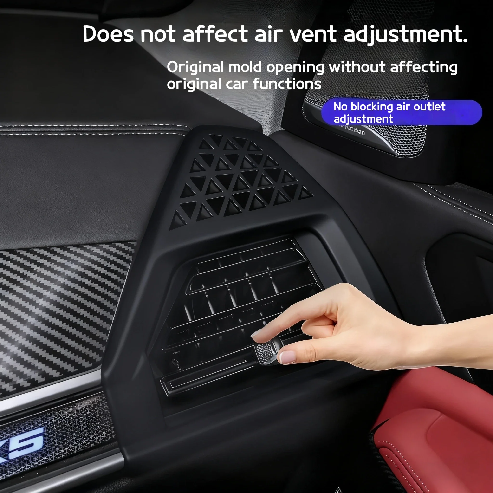 For BMW X5 G05 2023-2025 Car Silicone pads for the front air conditioning vents of the new are domestic interior accessories