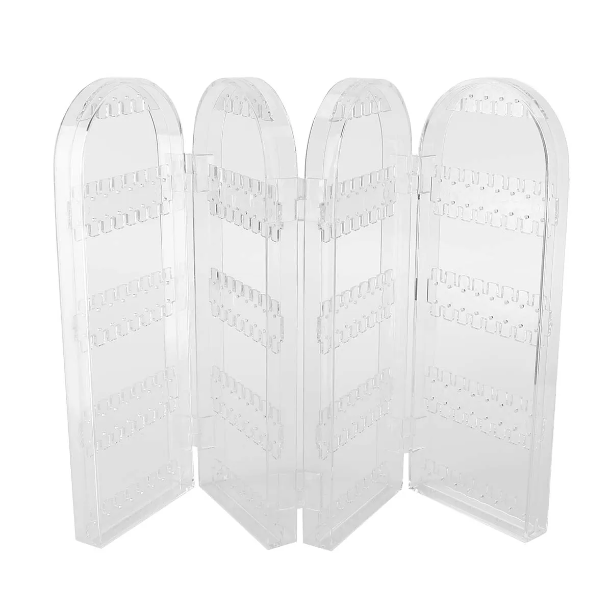 

1pc Door Type Rack Jewelry Earring Stand Organizer Organizer Foldable Earring Holder Pierced Stud Storage Display Stand