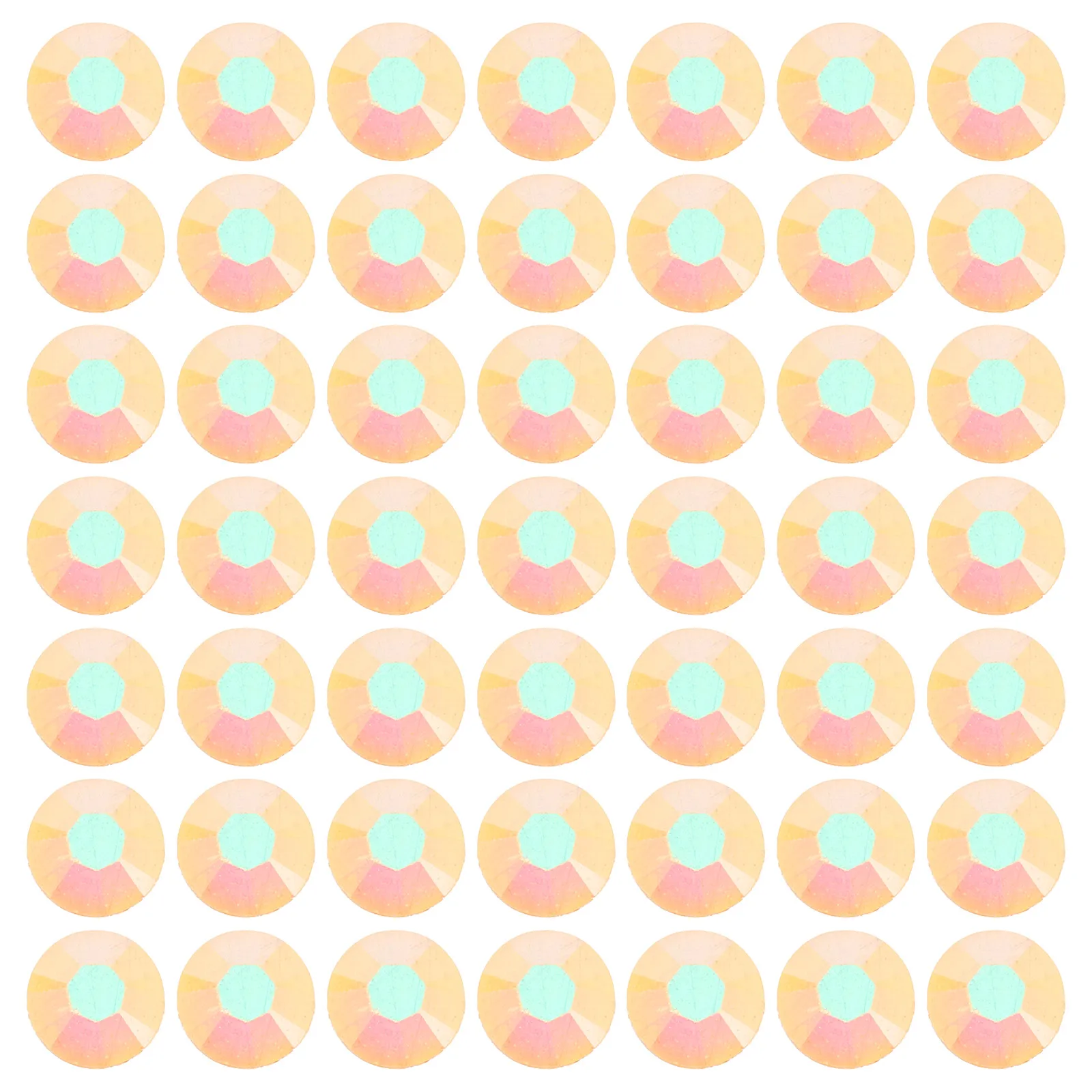 6 pz 6 Confezioni 5 Mm Ab Arancione Resina Flatback Strass Per Unghie artistiche Artigianato Fai Da Te Gemme Rotonde Piccoli Pendenti E Ciondoli Per Scarpe Borse vestiti