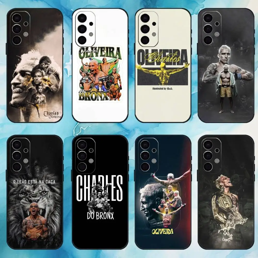حافظة هاتف Charles Oliveira Do Bronx لهاتف سامسونج S25، S24، S21، S22، S23، S30، Ultra، S20، Plus، Fe، Lite، Note، 10,9,5G غطاء أسود #1