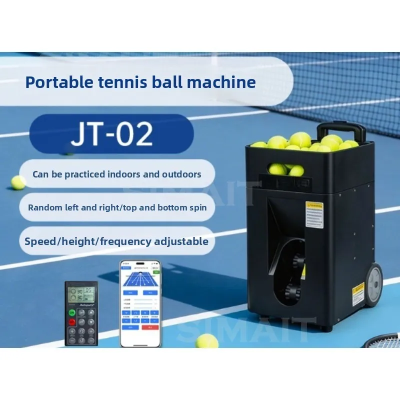 Tennis Automatic Serve Machine, Compact and Portable, Left and Right Serve Trainer, Beginner