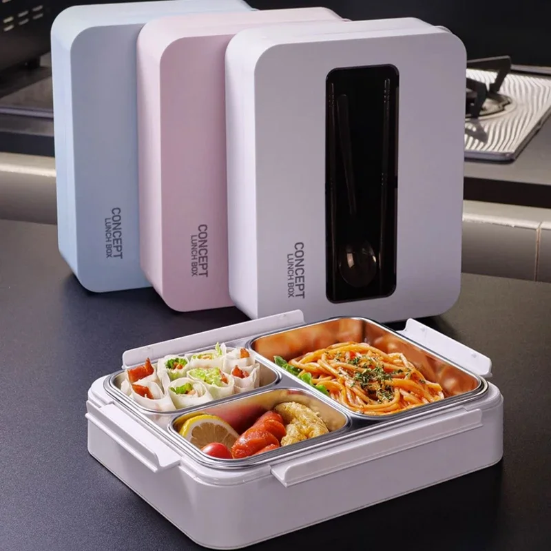 316L Stainless Steel Lunch Boxes Office Workers Insulated Food Warmer Canteen with Large Capacity Kids Lunch Box for School