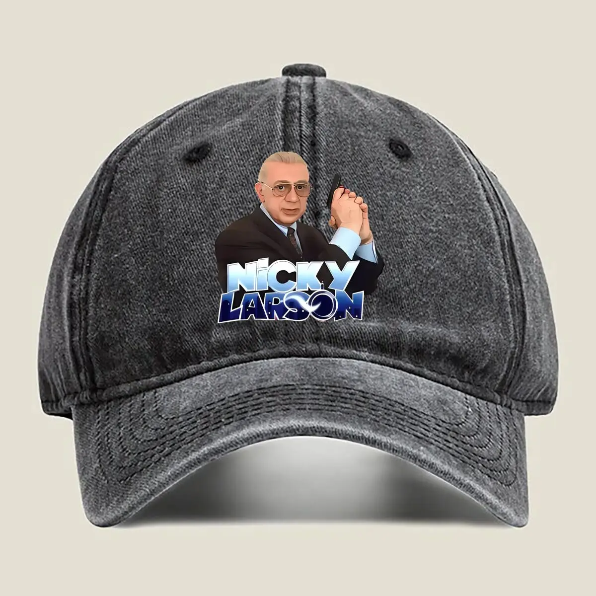 

“Nicky Larson Retro TV, Character - Themed Poster Art” Washed Baseball Cap