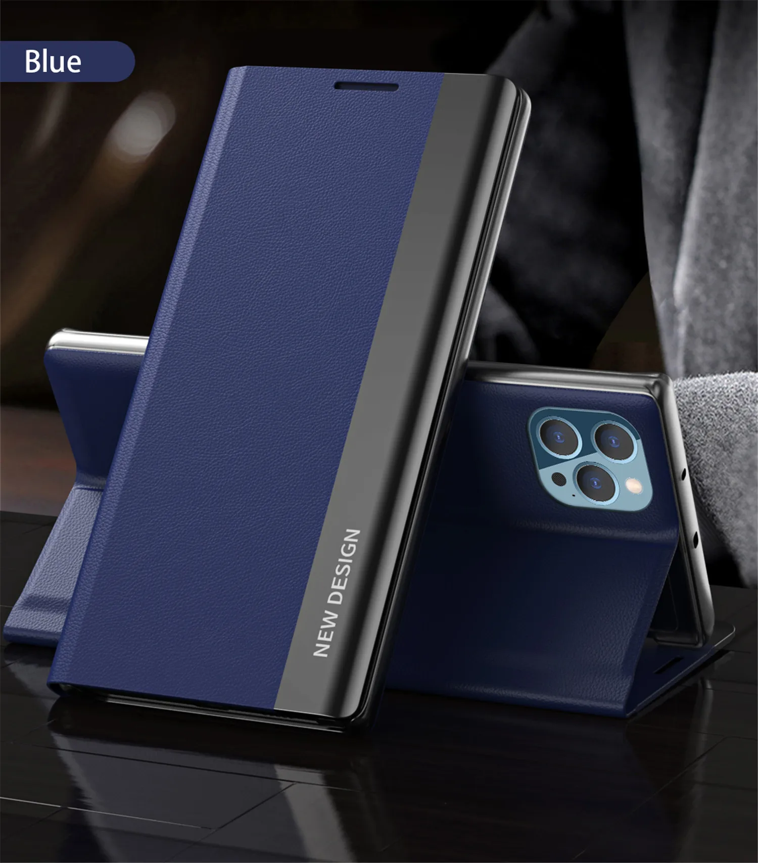 Flip Leather Case For Samsung Galaxy S26 S25 Edge S22 S23 S24 Ultra S10 Plus S20 S21 FE S8 S9 Holder Luxury Bracket Cover Coque