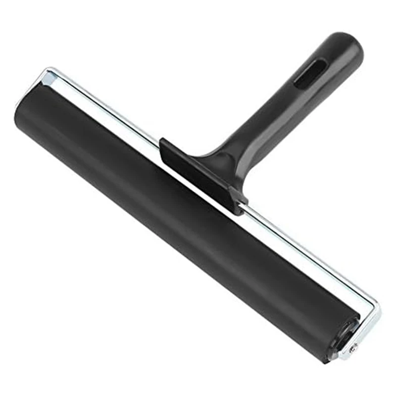 8-Inch Rubber Roller, Brayer Roller Brush For DIY Art Craft Painting, Print, Printmaking, Ink And Stamping