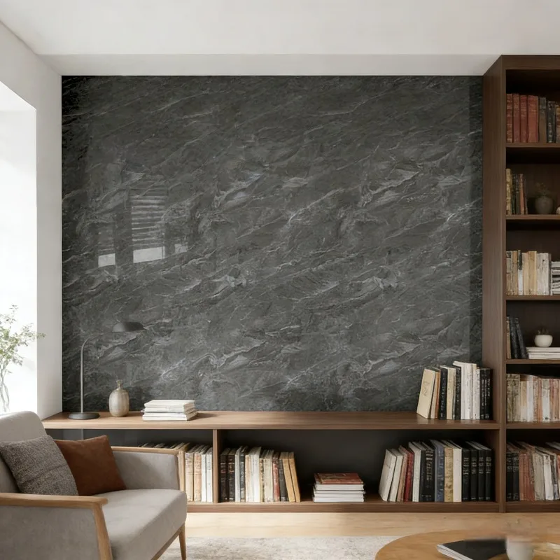 

Multi-Scene Marble Foam Wallpaper Waterproof Oil-Proof Self-Adhesive Wall Sticker Panel for Kitchen Office Nursery Room Bedroom