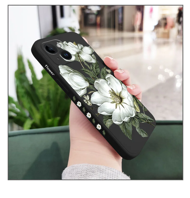 Wild Flowers Phone Case For iPhone 16 15 14 13 12 11 Pro Max Mini X XR XS 8 7 Plus 6 6S Plus Cover