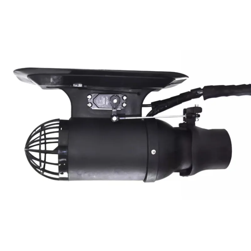 Electric steering underwater thruster