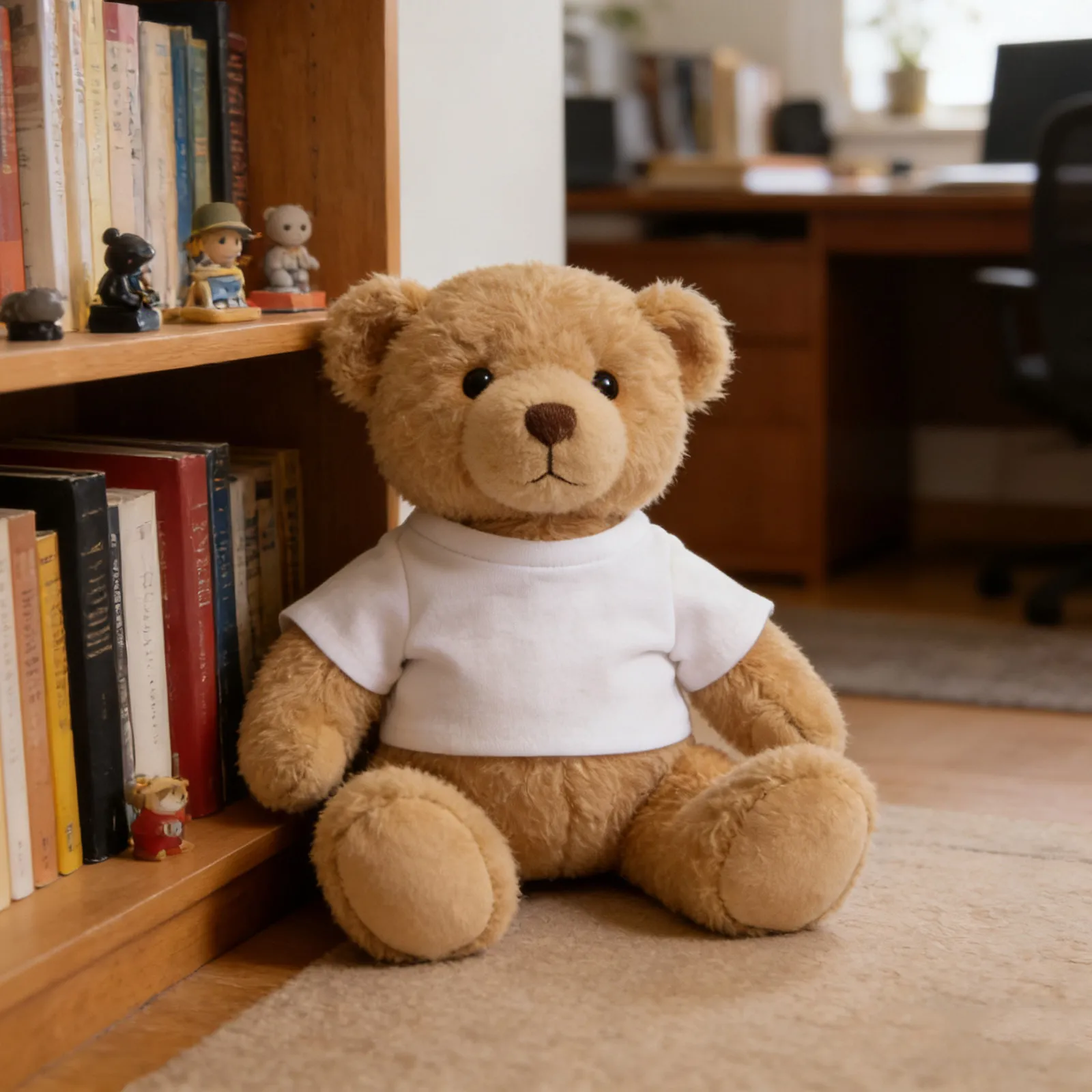 4Pcs Stuffed Animal T Shirts Blank White Soft Bear Clothing Basic Mini Bear Shirt Costume Casual Wear Party Gift Accessories