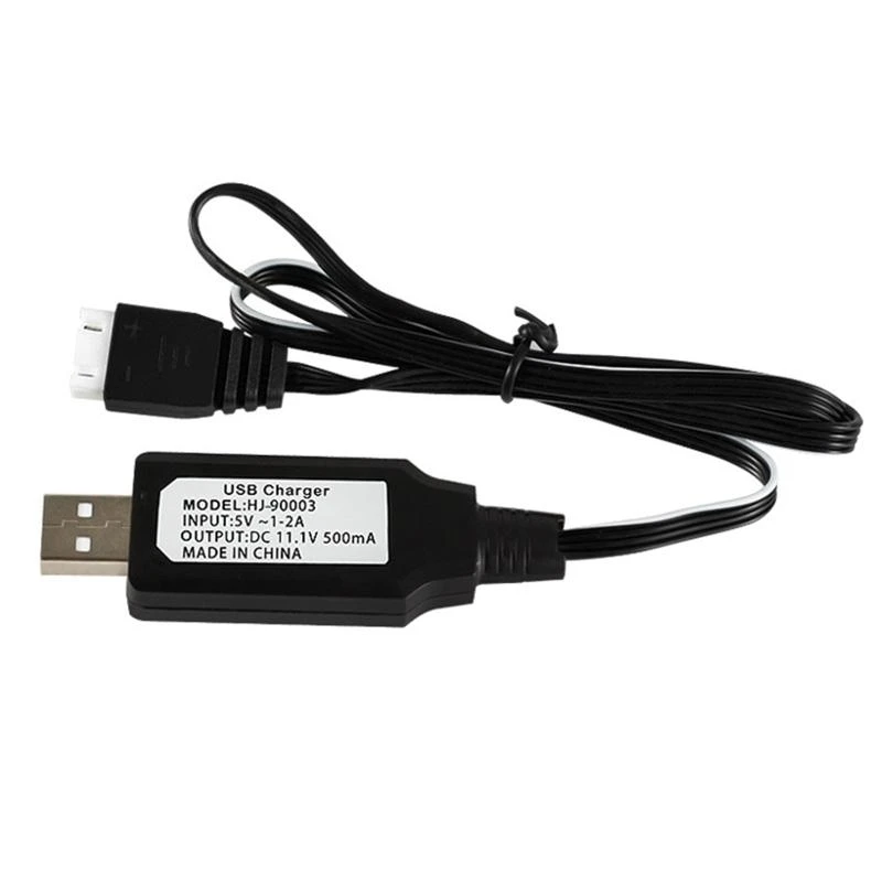 11.1V 4 핀 Lipo Liion USB 500ma 충전기 케이블 RC 모델 차량 항공기 배터리 범용 11.1V USB 충전기