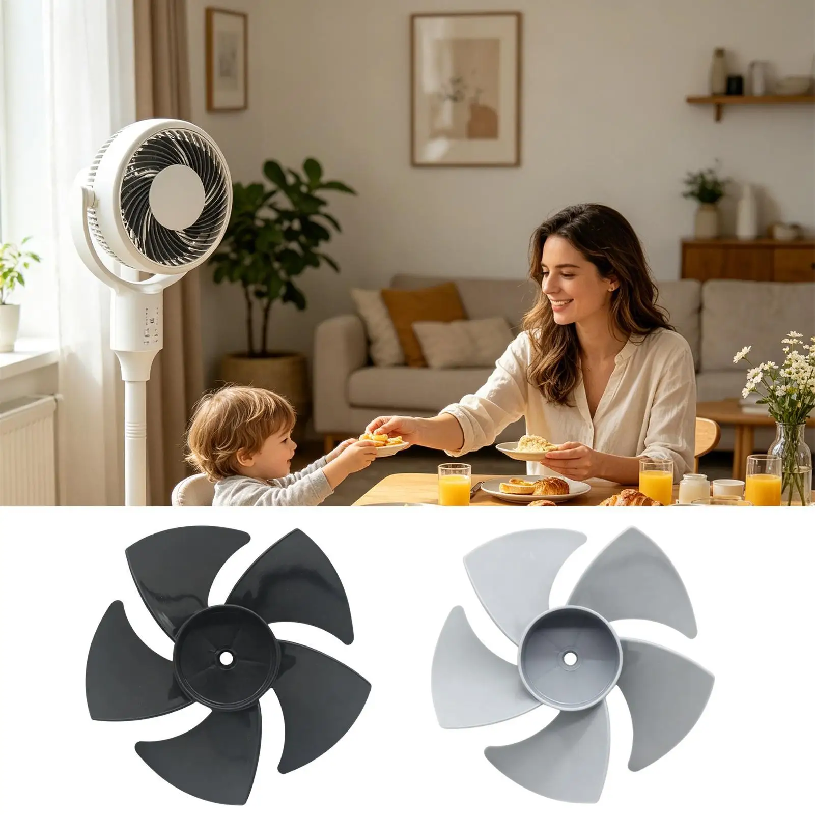 Replacement Fan Blades Turbine Floor Fan Parts Universal air circulation fan blade turbine floor fan accessories ﻿