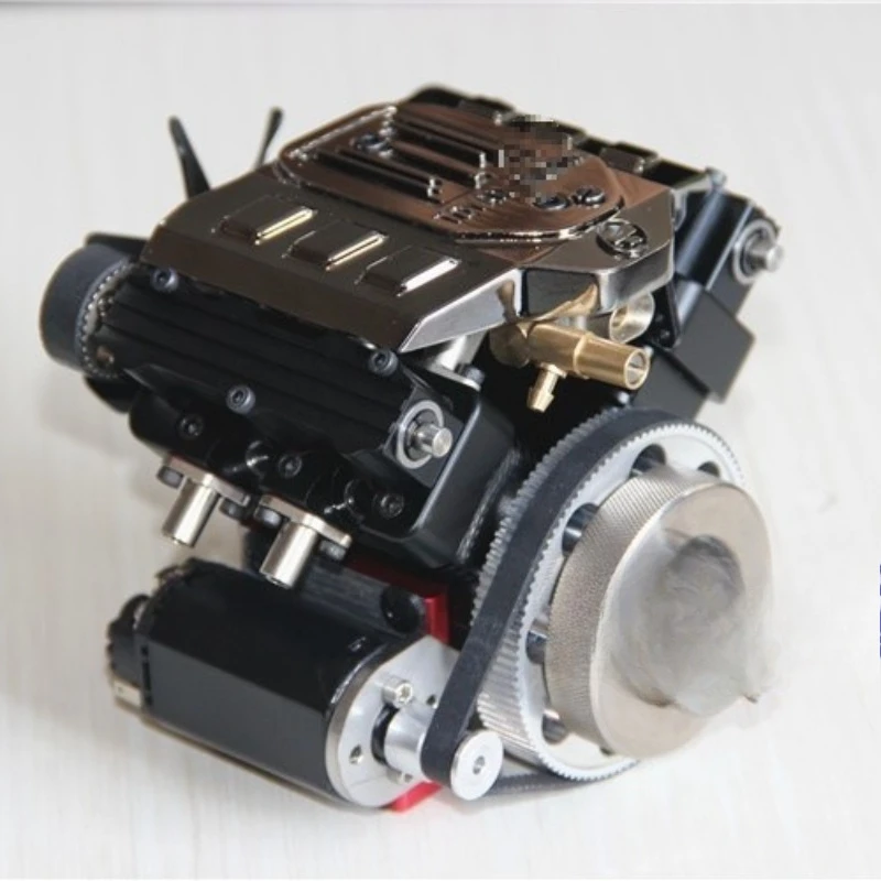 Miniature mini, four-cylinder four-stroke, fuel model car and boat engine methanol