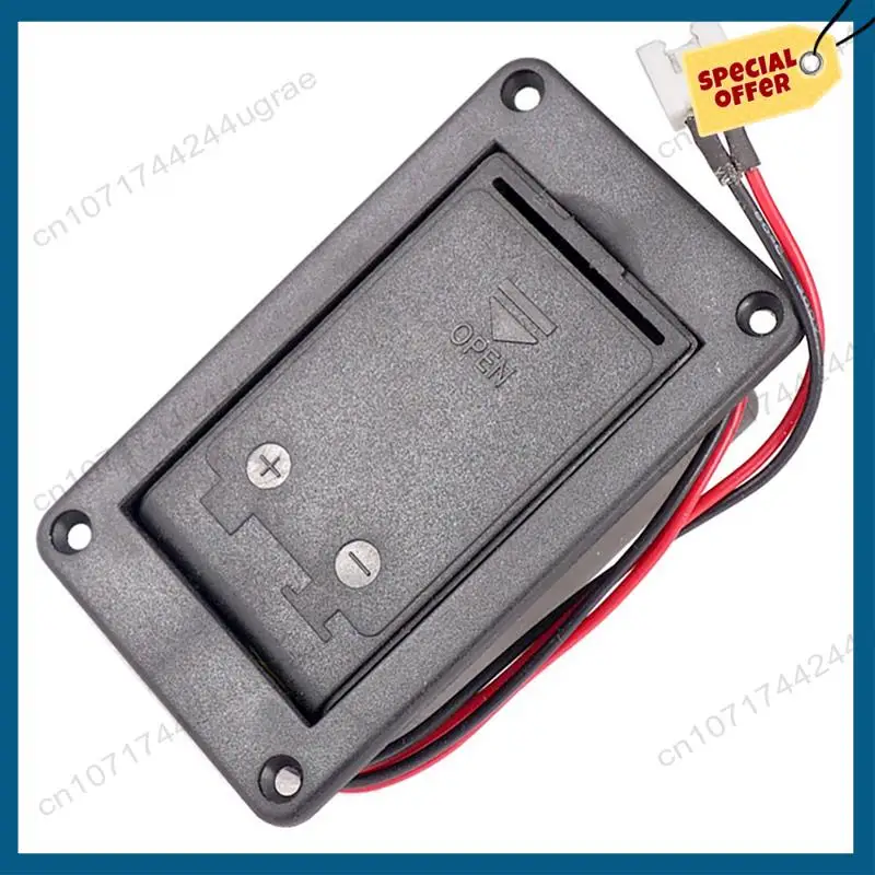 

-A15I 4X 9V крепление для гитары активный звукосниматель крышка батарейного отсека коробка для хранения батареи чехол для электрогитары бас-аксессуар